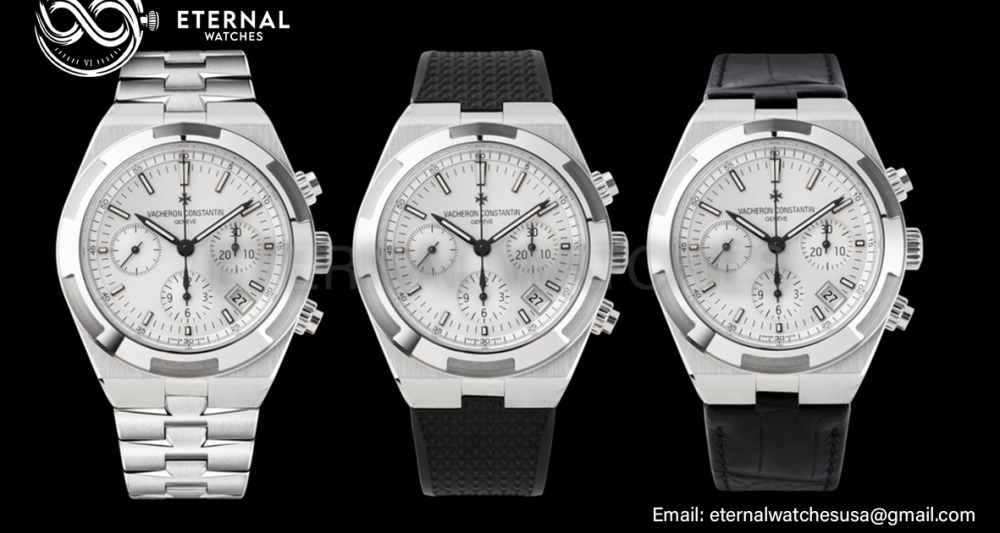 VACHERON CONSTANTIN - Overseas 5500V Chronograph SS/RU White/Black 8F V2 A7750