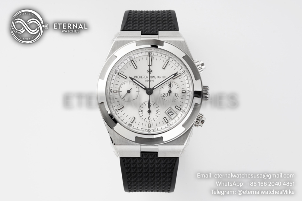 VACHERON CONSTANTIN - Overseas 5500V Chronograph SS/RU White/Black 8F V2 A7750
