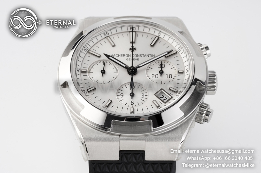 VACHERON CONSTANTIN - Overseas 5500V Chronograph SS/RU White/Black 8F V2 A7750