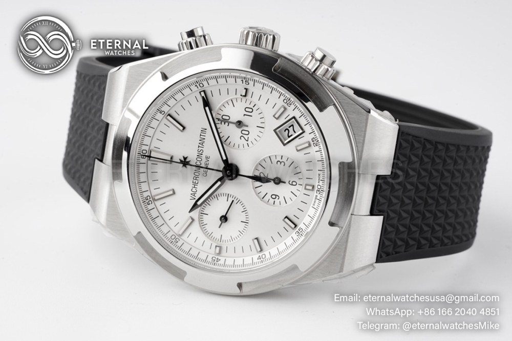 VACHERON CONSTANTIN - Overseas 5500V Chronograph SS/RU White/Black 8F V2 A7750
