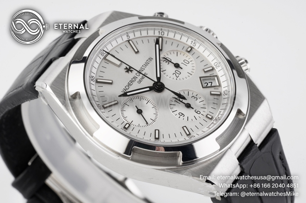 VACHERON CONSTANTIN - Overseas 5500V Chronograph SS/RU White/Black 8F V2 A7750