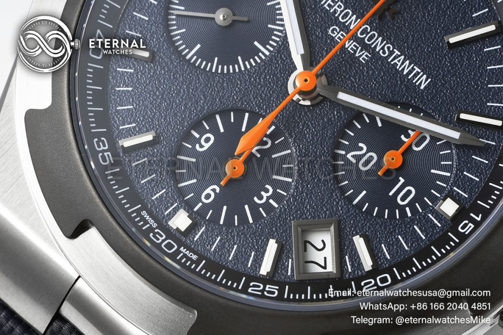 VACHERON CONSTANTIN - Overseas 5510V Chronograph SS/SS Blue 8F V2 A7750 Everest Edition