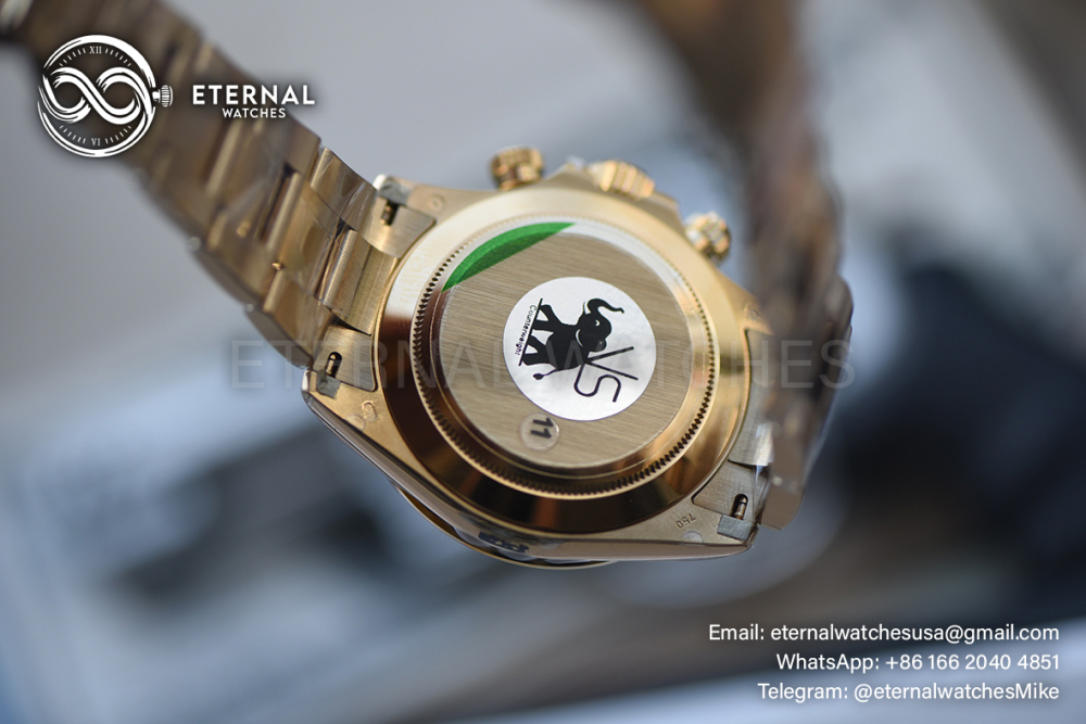 ROLEX - SUPER CLONE Daytona 126508 40mm YG/YG Green/Green/Stk VSF V3 DD4131 (Weight Adjusted)