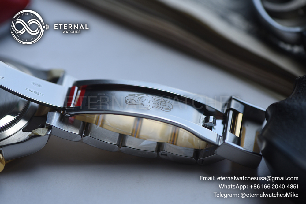 ROLEX - SUPER CLONE Daytona 126503 40mm YG/SS White/Stk VSF DD4131 (Weight Adjusted)
