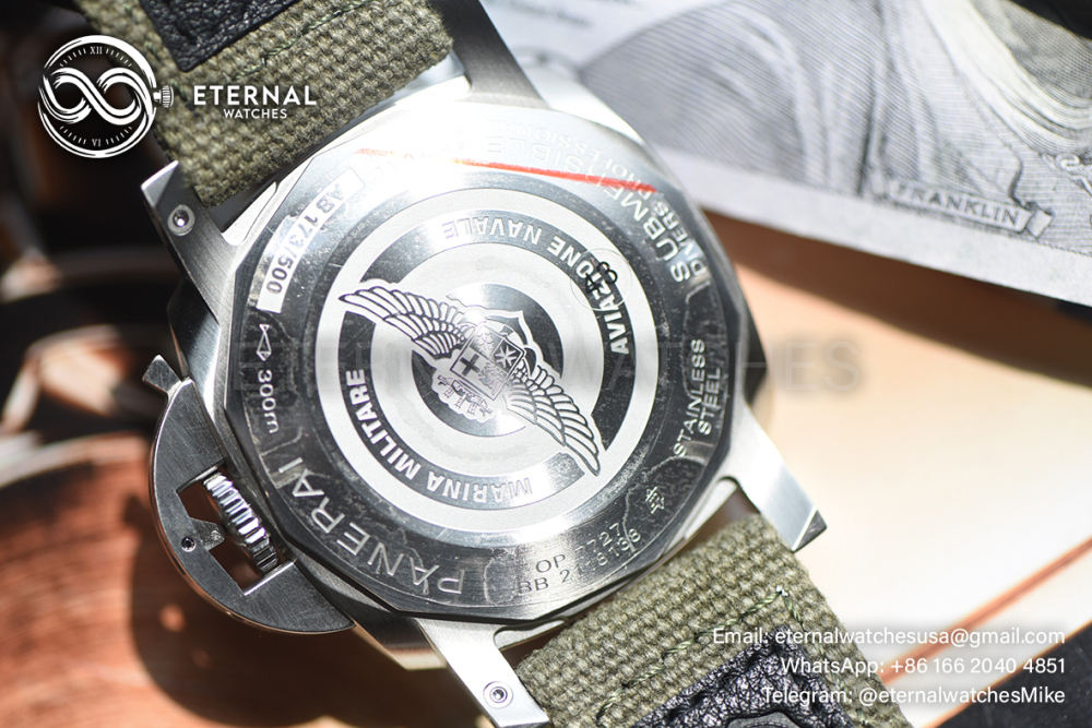PANERAI - SUPER CLONE Submersible PAM1697 44mm SS/NY Green Ombre Dial VSF P900