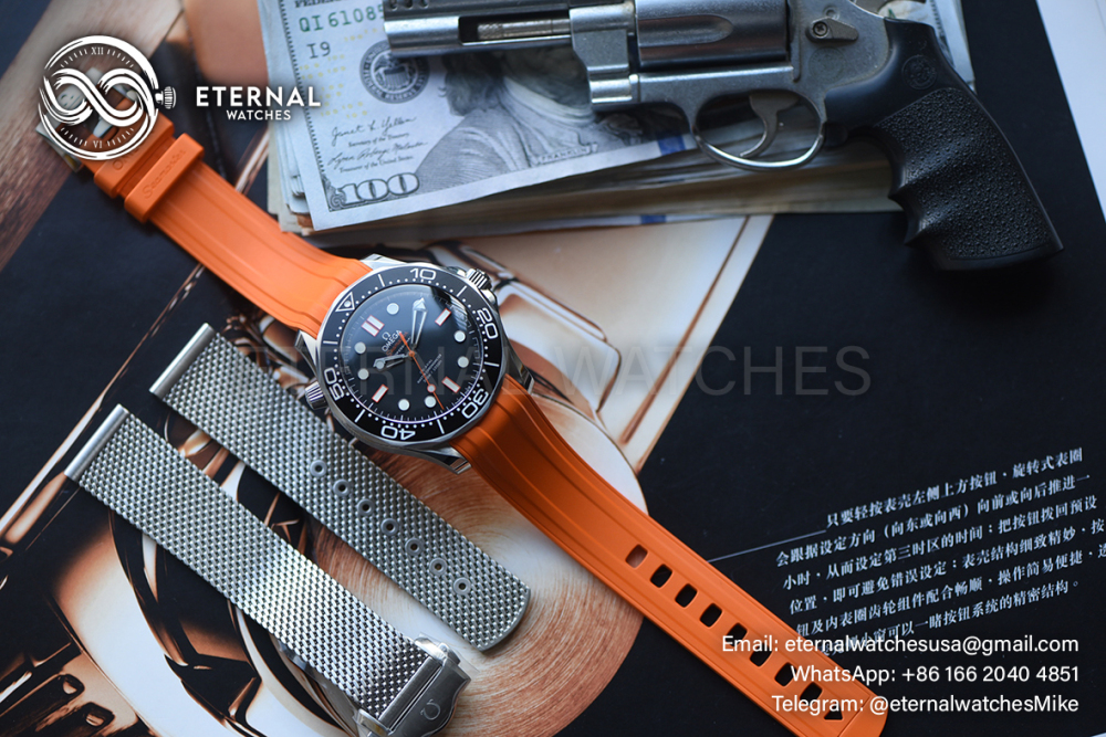 OMEGA - SUPER CLONE Seamaster 300m 42mm SS/RU Black Dial VSF VS8806
