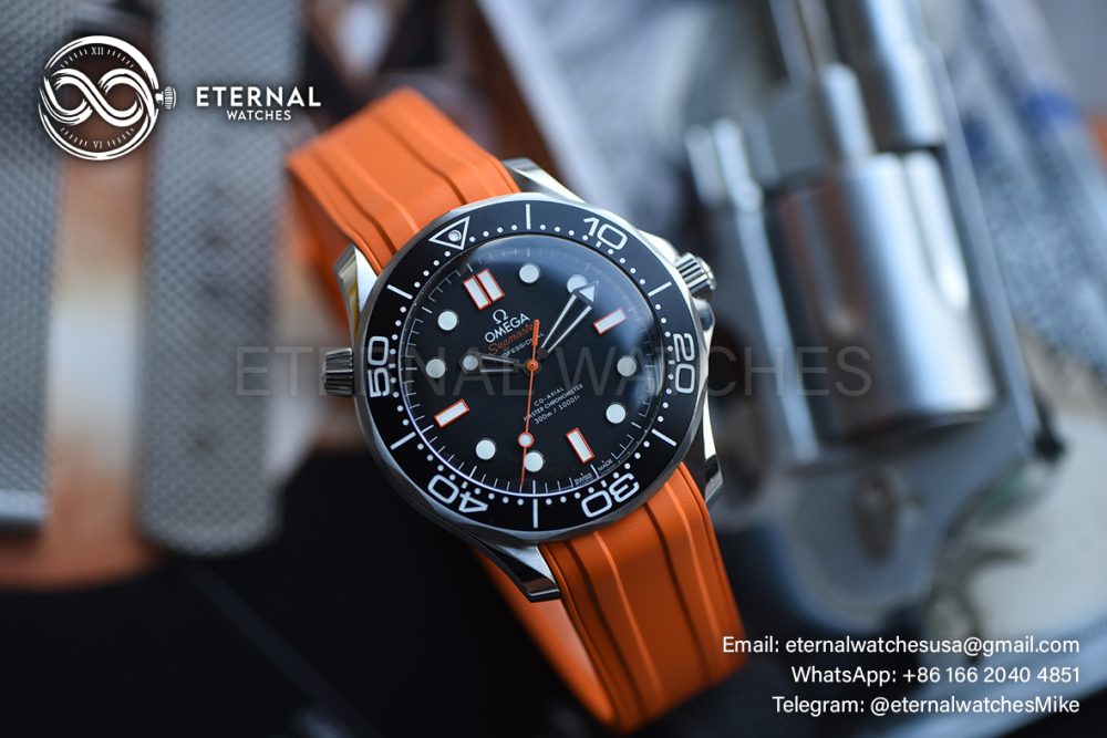OMEGA - SUPER CLONE Seamaster 300m 42mm SS/RU Black Dial VSF VS8806