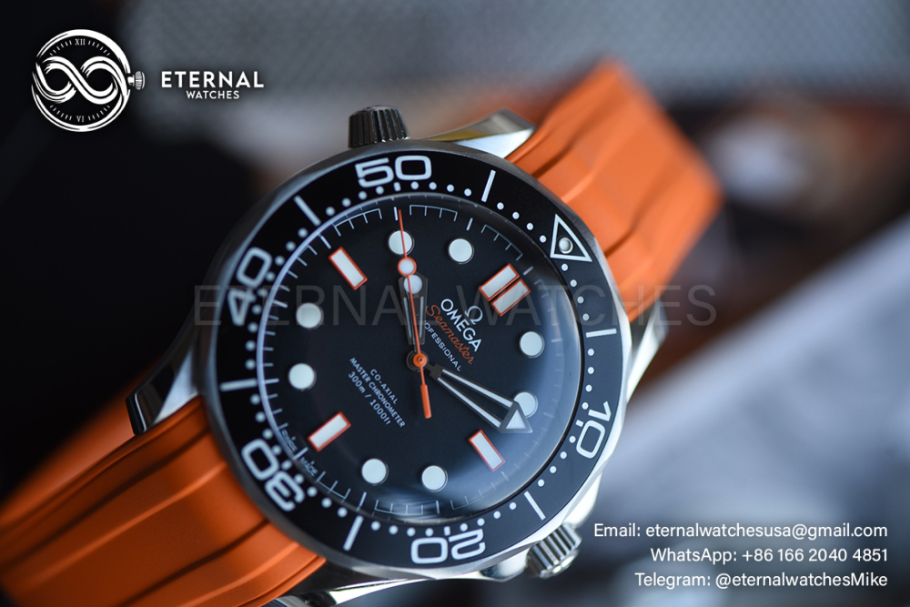 OMEGA - SUPER CLONE Seamaster 300m 42mm SS/RU Black Dial VSF VS8806
