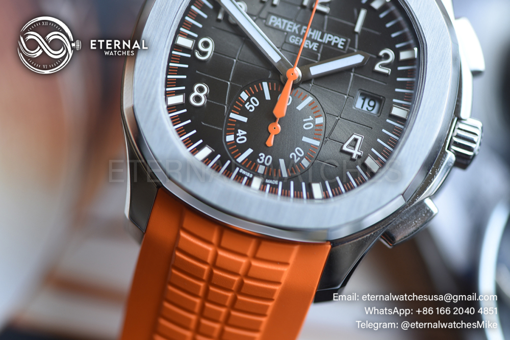 PATEK PHILIPPE - Aquanaut Chronograph 5968A-001 SS/RU Black Dial P1F A7750