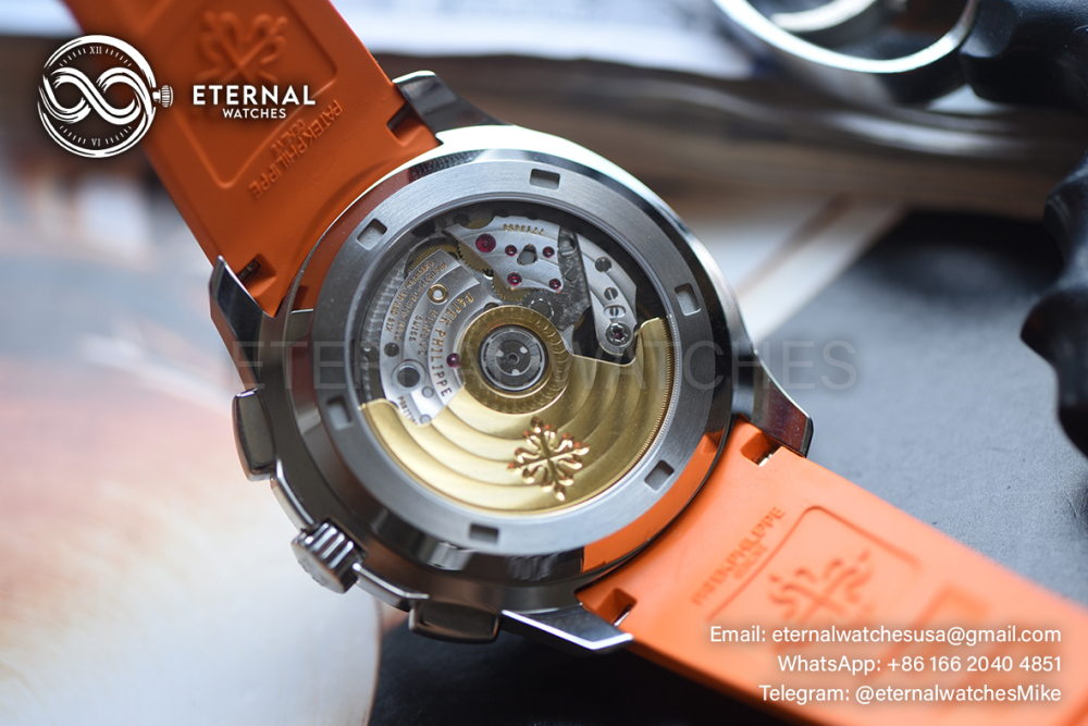 PATEK PHILIPPE - Aquanaut Chronograph 5968A-001 SS/RU Black Dial P1F A7750