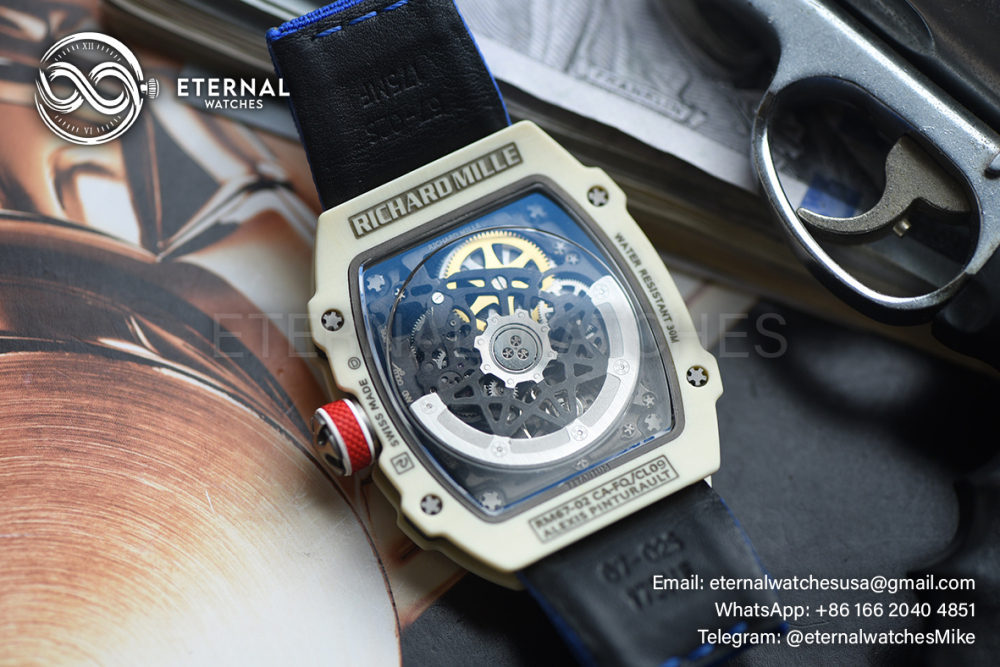 RICHARD MILLE - VAUCHER SUPER CLONE RM67-02 France Ivory NTPT Extra Flat V2 (Movement Update)