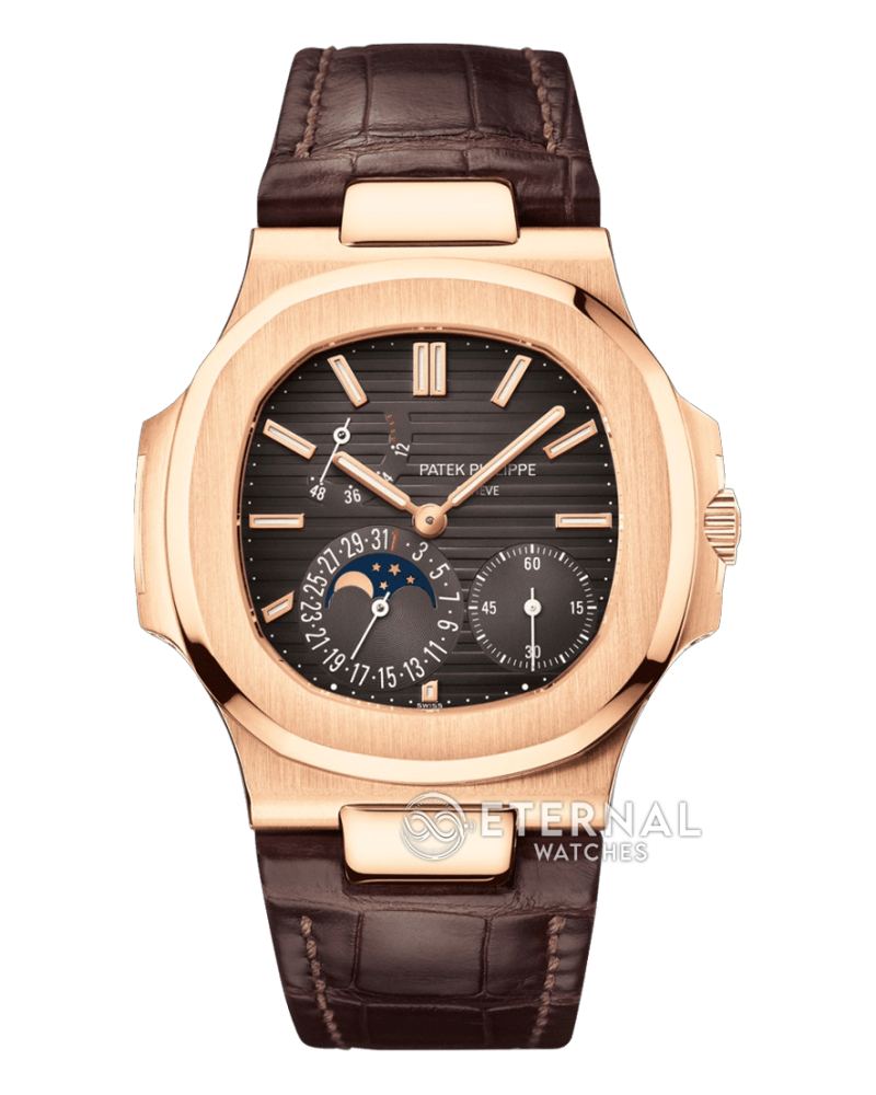 PATEK PHILIPPE - SUPER CLONE Nautilus 40mm 5712 RG/LE Brown/Stk UMI A240 (Weight Adjusted, Gold Wrapped)
