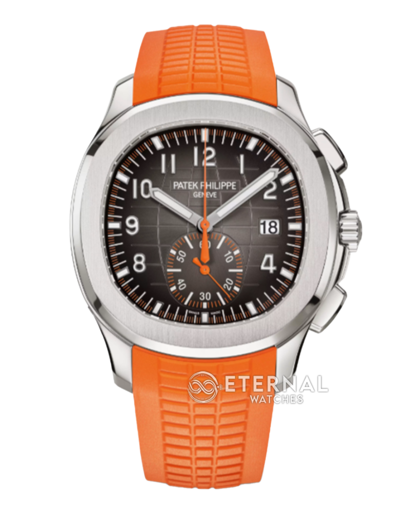 PATEK PHILIPPE - Aquanaut Chronograph 5968A-001 SS/RU Black Dial P1F A7750