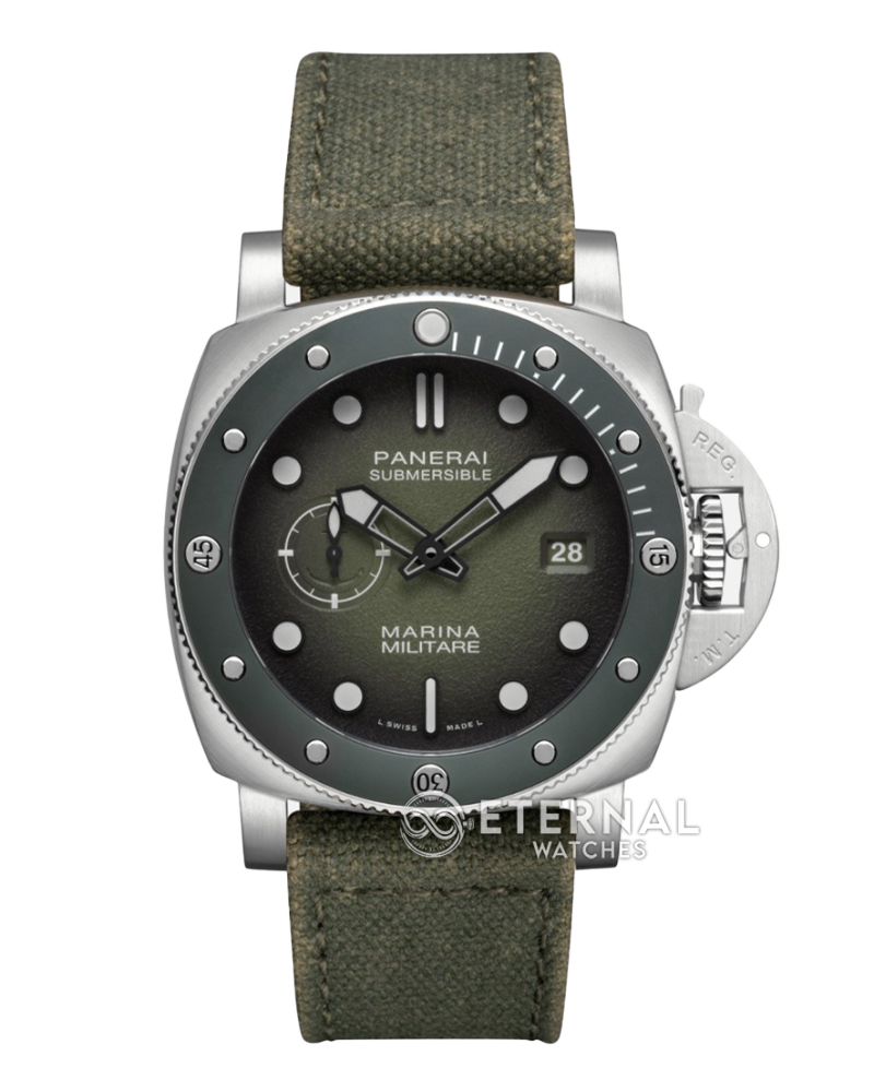 PANERAI - SUPER CLONE Submersible PAM1697 44mm SS/NY Green Ombre Dial VSF P900