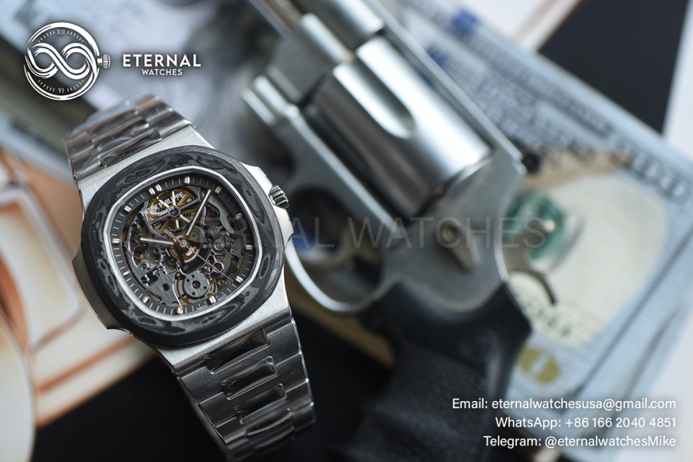 PATEK PHILIPPE - SUPER CLONE Nautilus 5711 40mm Skeleton Dial Artisans De Geneva