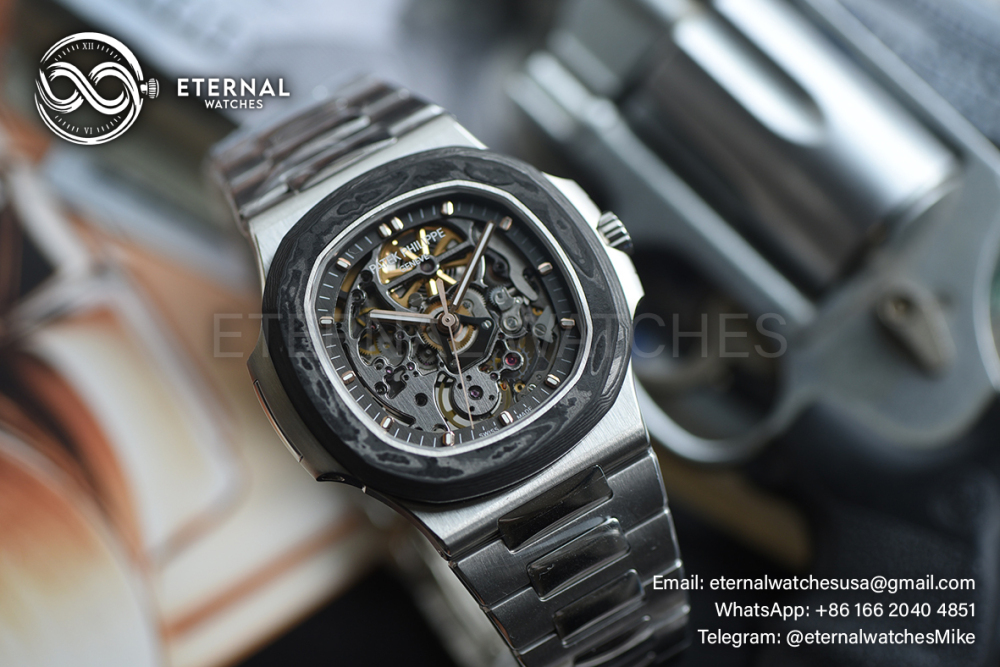 PATEK PHILIPPE - SUPER CLONE Nautilus 5711 40mm Skeleton Dial Artisans De Geneva