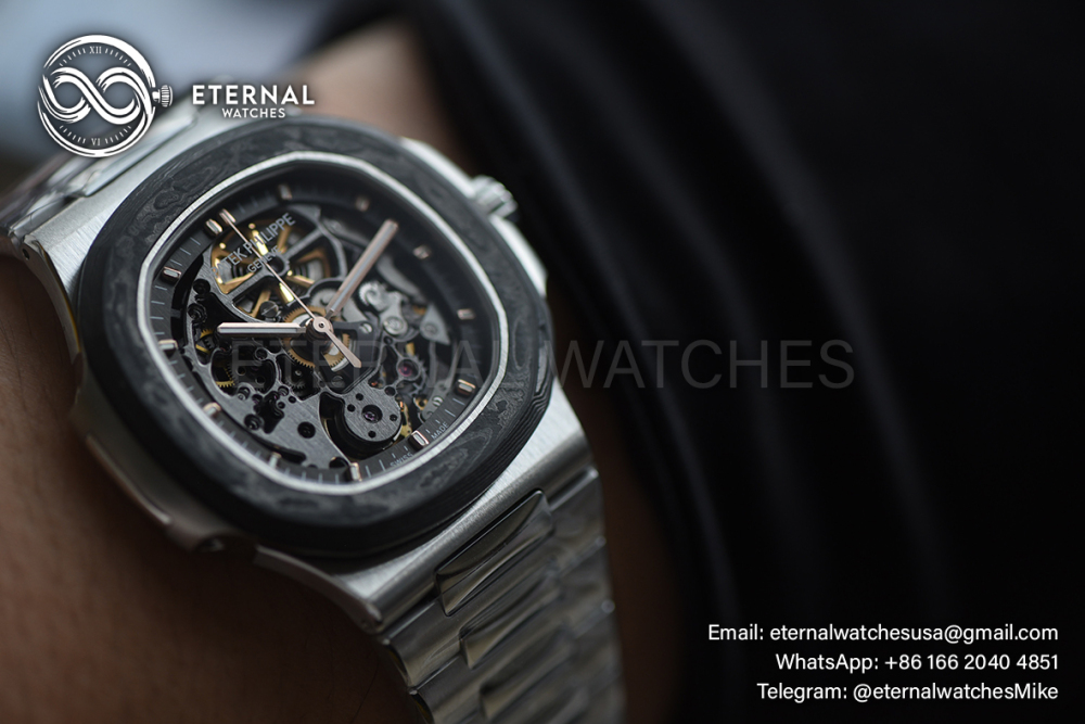PATEK PHILIPPE - SUPER CLONE Nautilus 5711 40mm Skeleton Dial Artisans De Geneva
