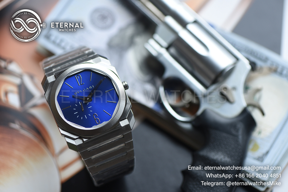 BULGARI - OCTO Finissimo 40mm SS/SS Blue Dial BVF A138
