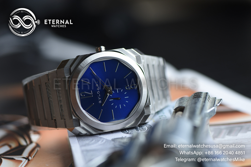 BULGARI - OCTO Finissimo 40mm SS/SS Blue Dial BVF A138