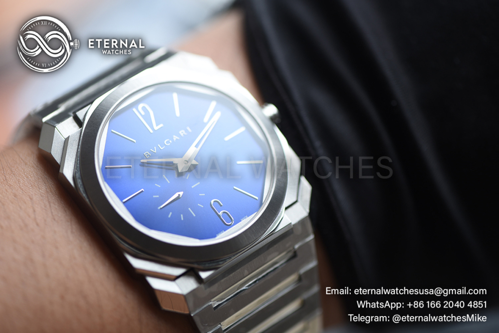 BULGARI - OCTO Finissimo 40mm SS/SS Blue Dial BVF A138
