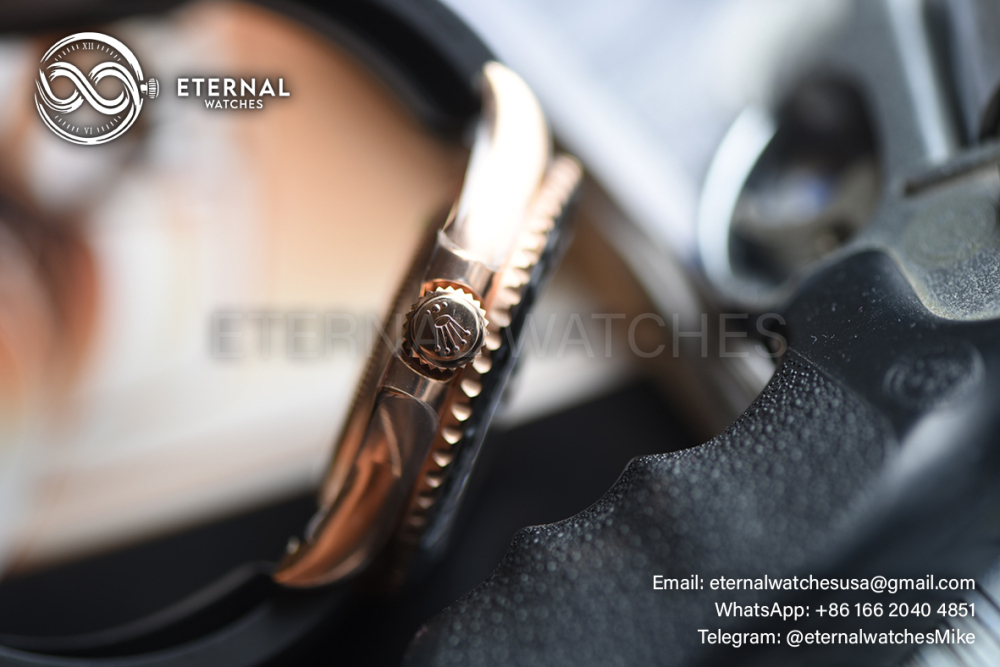 ROLEX - SUPER CLONE Yacht-Master 126655 40mm RG/RU Black/Dot ARF VR3235 (Weight Adjusted)