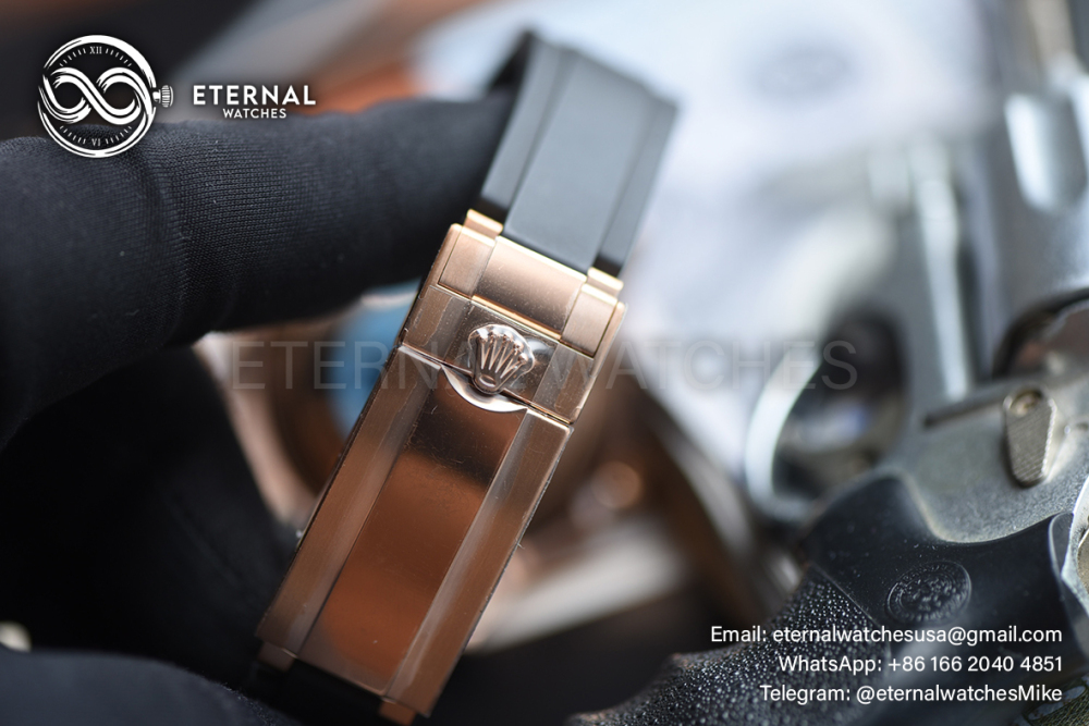 ROLEX - SUPER CLONE Yacht-Master 126655 40mm RG/RU Black/Dot ARF VR3235 (Weight Adjusted)