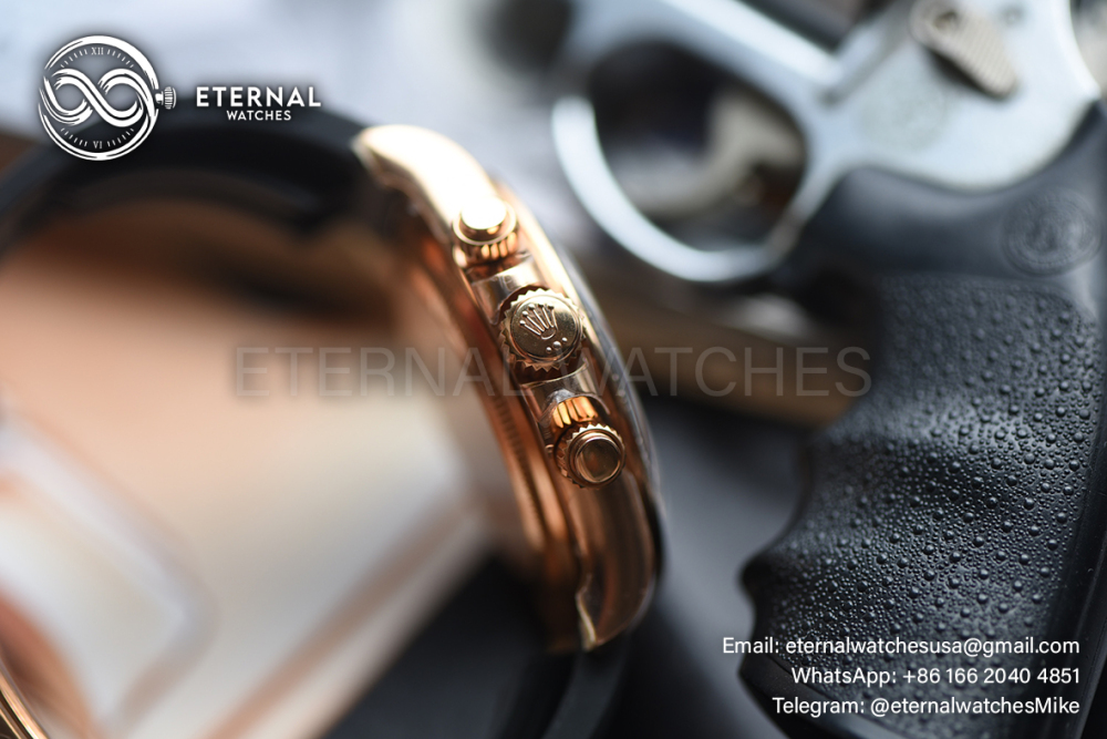 ROLEX - SUPER CLONE Daytona 126515 40mm RG/RU Champagne/Dia VSF V2 DD4131 (Weight Adjusted)