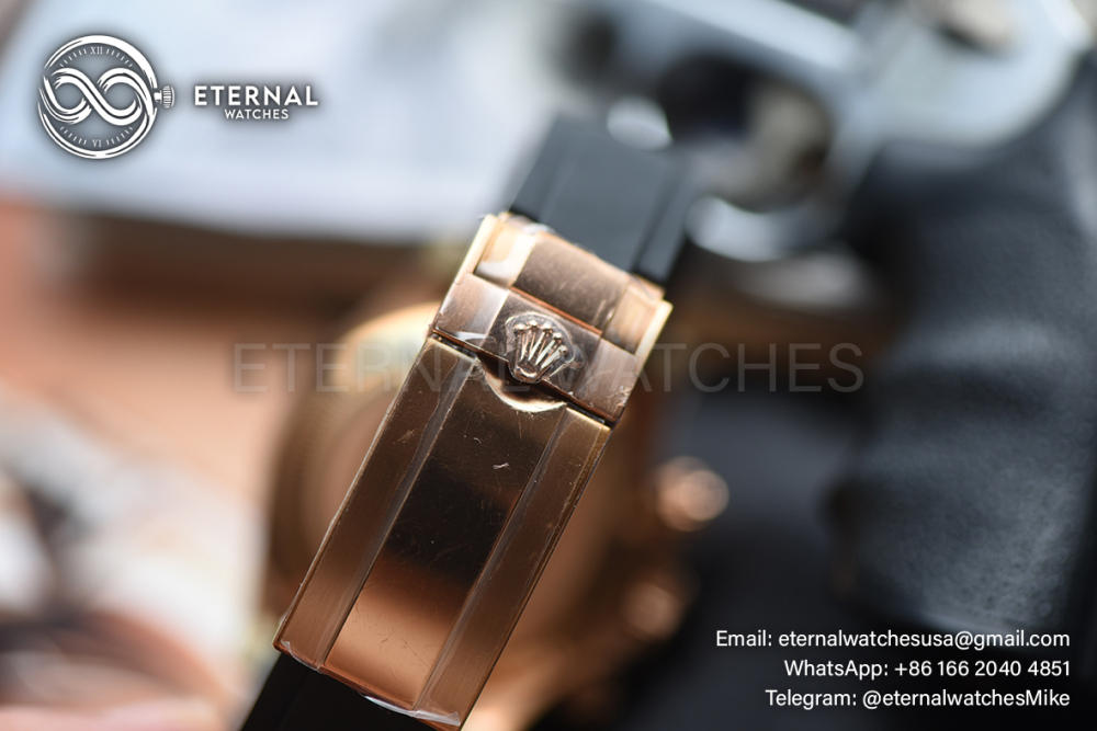 ROLEX - SUPER CLONE Daytona 126515 40mm RG/RU Champagne/Dia VSF V2 DD4131 (Weight Adjusted)