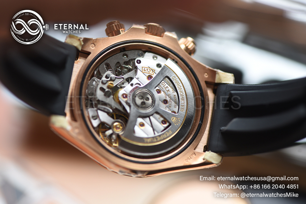 ROLEX - SUPER CLONE Daytona 126515 40mm RG/RU Champagne/Dia VSF V2 DD4131 (Weight Adjusted)