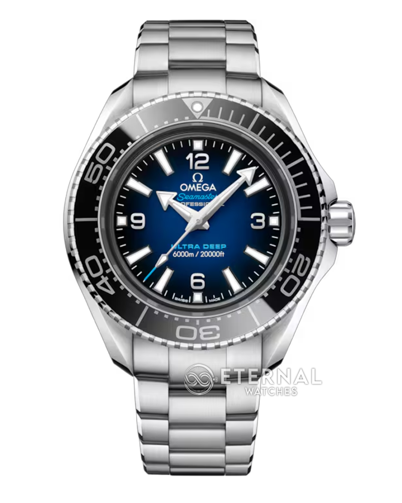 OMEGA - SUPER CLONE Planet Ocean Ultra Deep 45.5mm SS/SS Blue Ombre Dial (Original Set)
