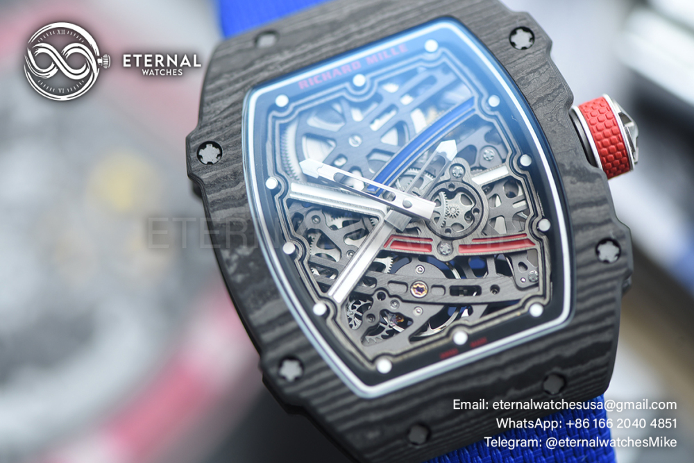 RICHARD MILLE - SUPER CLONE RM67-02 France Black NTPT Extra Flat RICH CRMA7