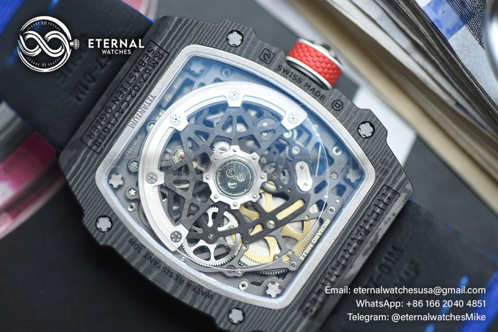 RICHARD MILLE - SUPER CLONE RM67-02 France Black NTPT Extra Flat RICH CRMA7