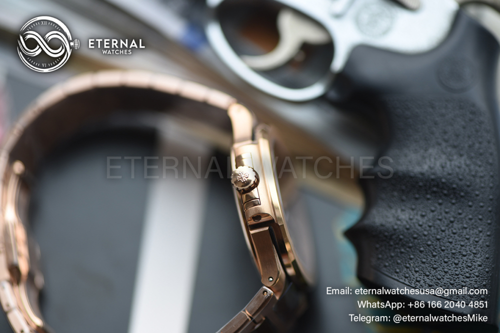 PATEK PHILIPPE - SUPER CLONE Nautilus Ladies 7118 35mm RG/RG Gold Dial DDF DD330