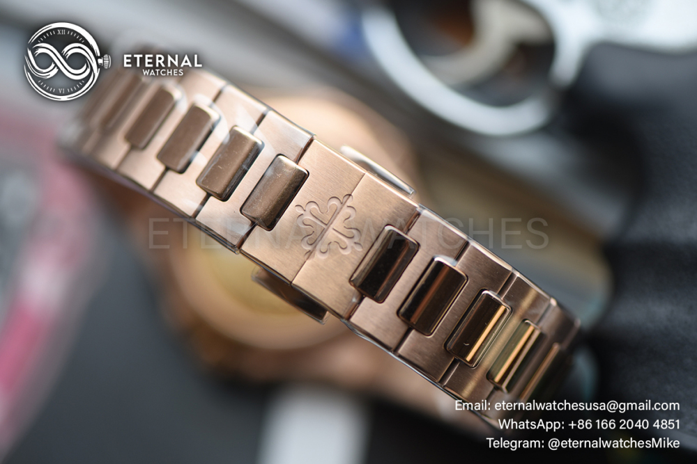 PATEK PHILIPPE - SUPER CLONE Nautilus Ladies 7118 35mm RG/RG Gold Dial DDF DD330
