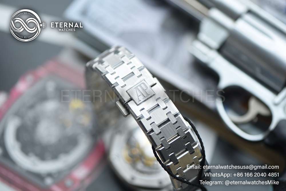 AUDEMARS PIGUET - SUPER CLONE Royal Oak 15450 SS/SS Grey/Stk ZF SA3120