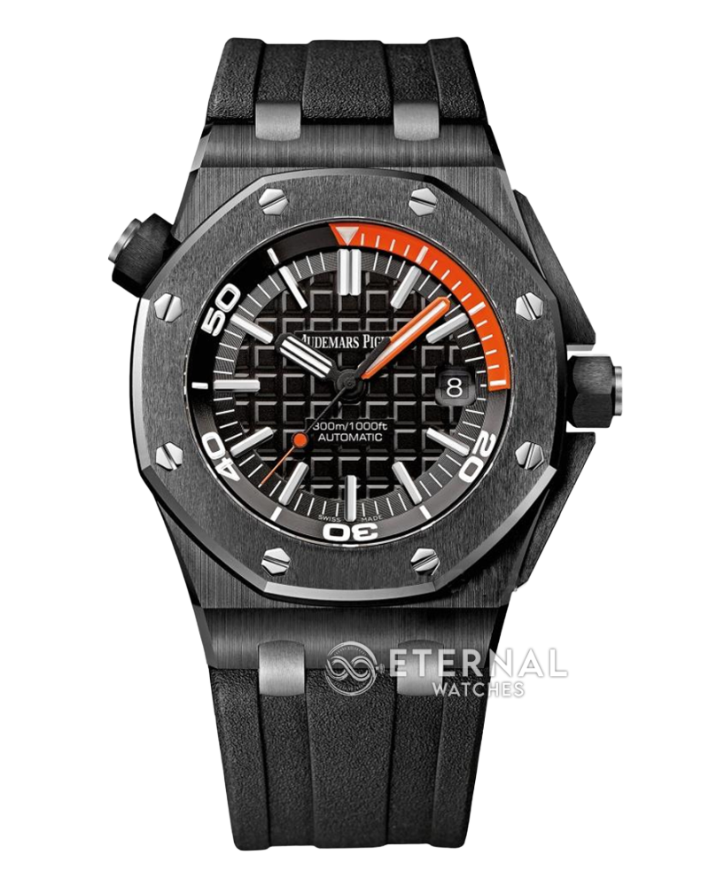 AUDEMARS PIGUET - SUPER CLONE Royal Oak 15707CE Black Ceramic/RU Black Dial JF SA3120