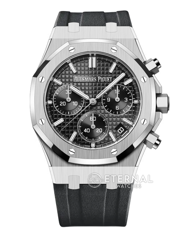 AUDEMARS PIGUET - SUPER CLONE Royal Oak Chronograph 26240ST 41mm SS/RU Black Dial DDF DD4401
