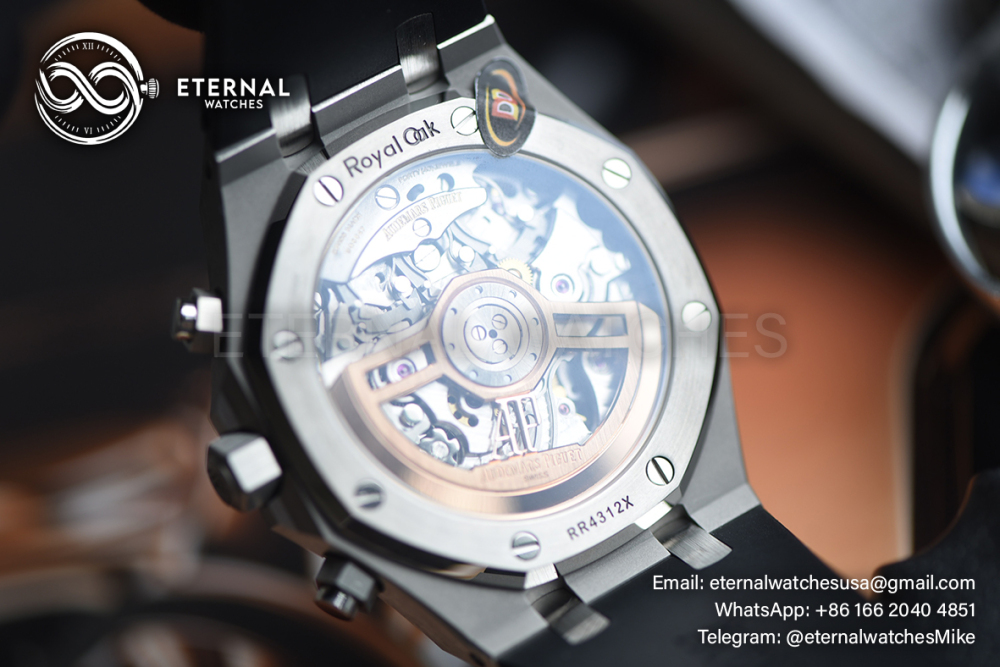 AUDEMARS PIGUET - SUPER CLONE Royal Oak Chronograph 26240ST 41mm SS/RU Black Dial DDF DD4401