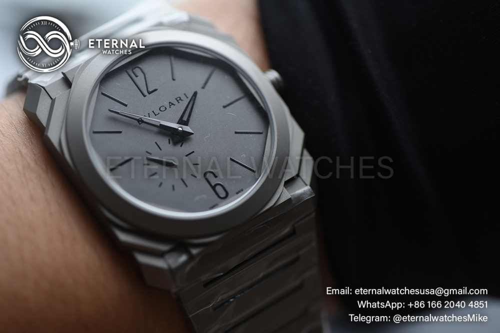 BULGARI - OCTO Finissimo 40mm TI/TI Grey dial BVF A138
