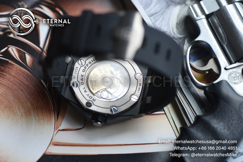 AUDEMARS PIGUET - SUPER CLONE Royal Oak 15707CE Black Ceramic/RU Black Dial JF SA3120