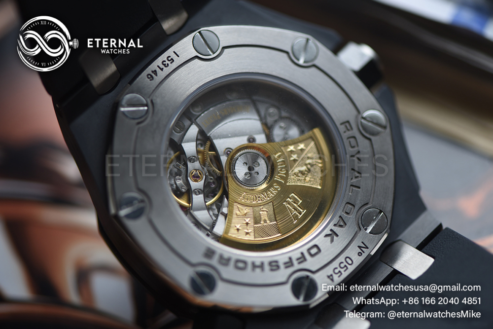 AUDEMARS PIGUET - SUPER CLONE Royal Oak 15707CE Black Ceramic/RU Black Dial JF SA3120
