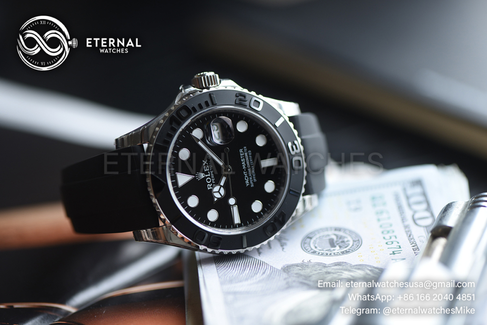 ROLEX - SUPER CLONE Yacht-Master 226659 42mm SS/RU Black/Dot V3 VSF DD3235 (Weight Adjusted)