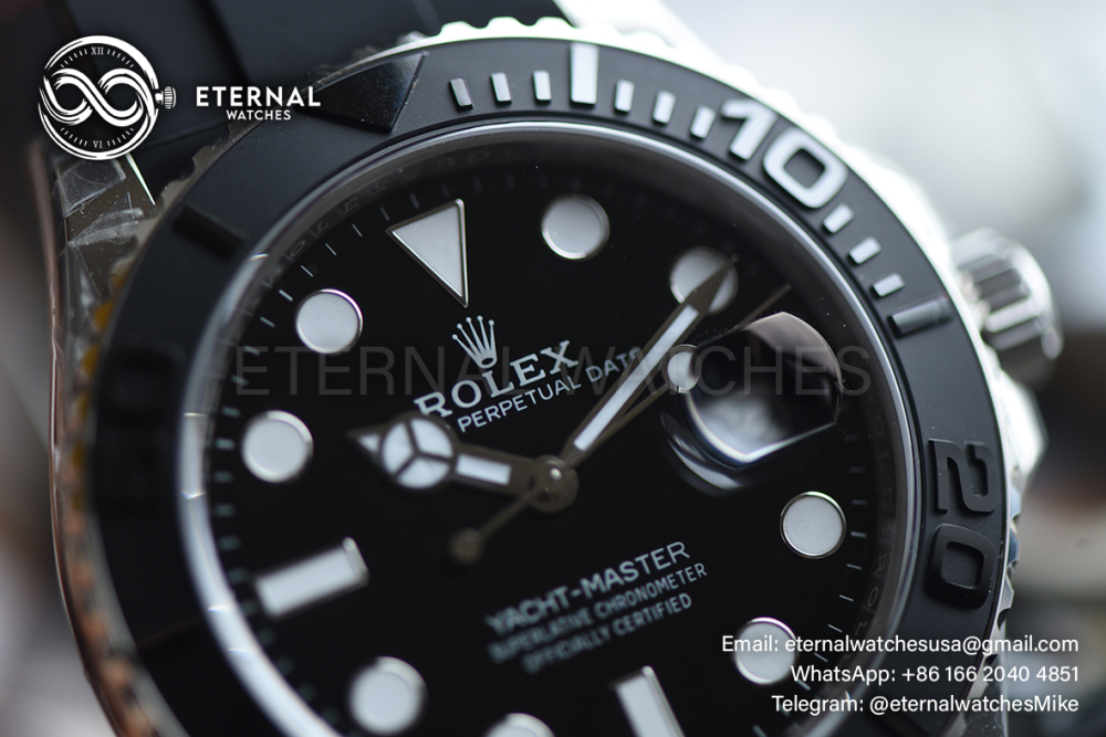 ROLEX - SUPER CLONE Yacht-Master 226659 42mm SS/RU Black/Dot V3 VSF DD3235 (Weight Adjusted)