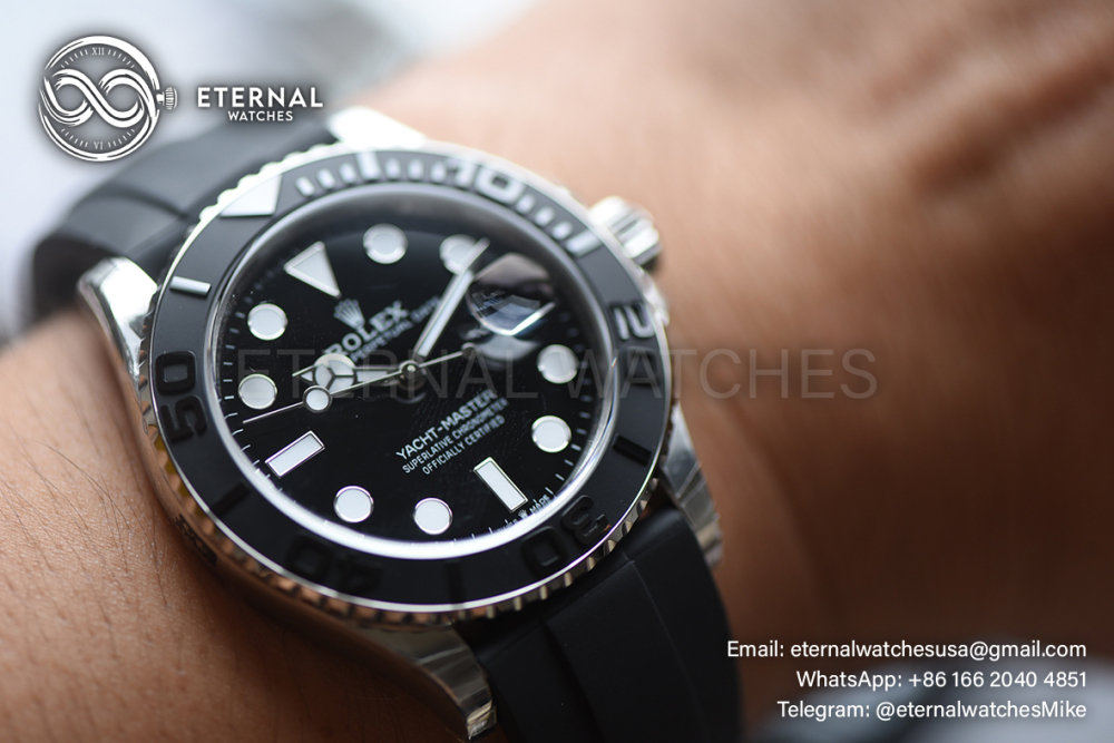 ROLEX - SUPER CLONE Yacht-Master 226659 42mm SS/RU Black/Dot V3 VSF DD3235 (Weight Adjusted)