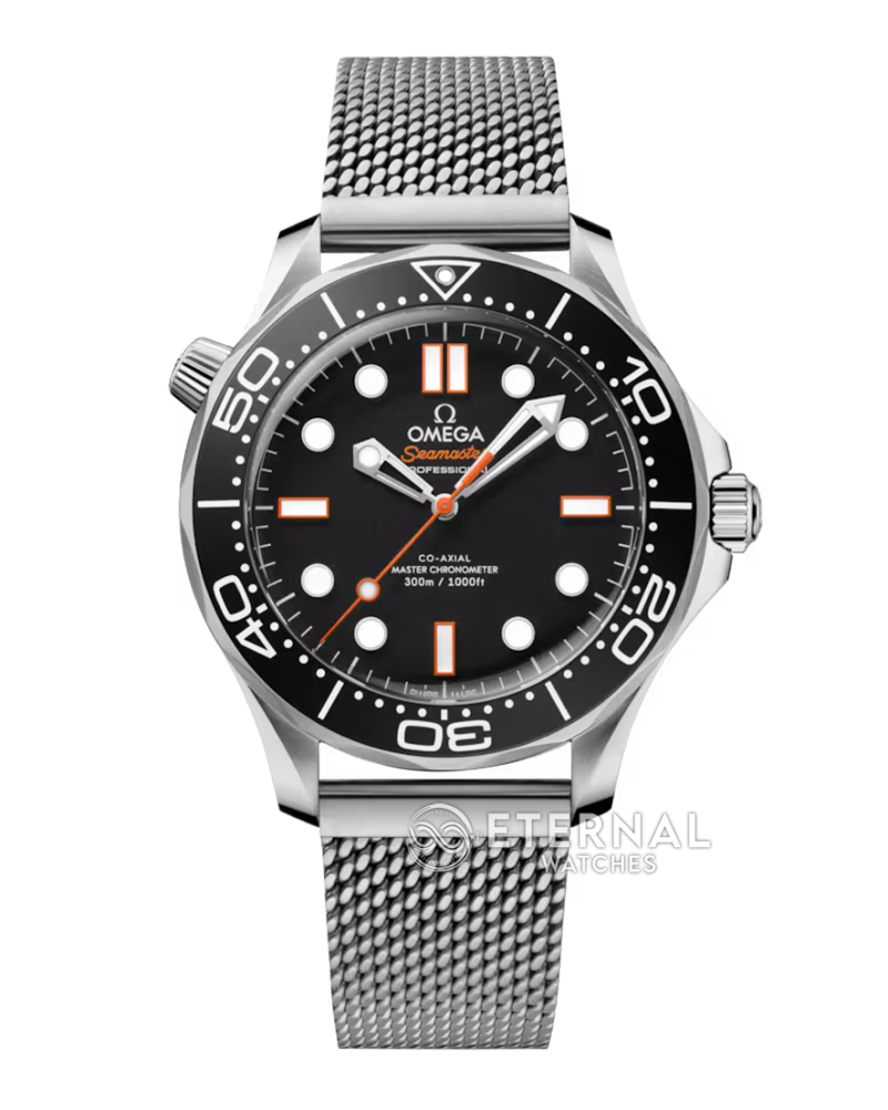 OMEGA - SUPER CLONE Seamaster 300m 42mm SS/SS Black Dial ORF OR8806 (Free Sprung)