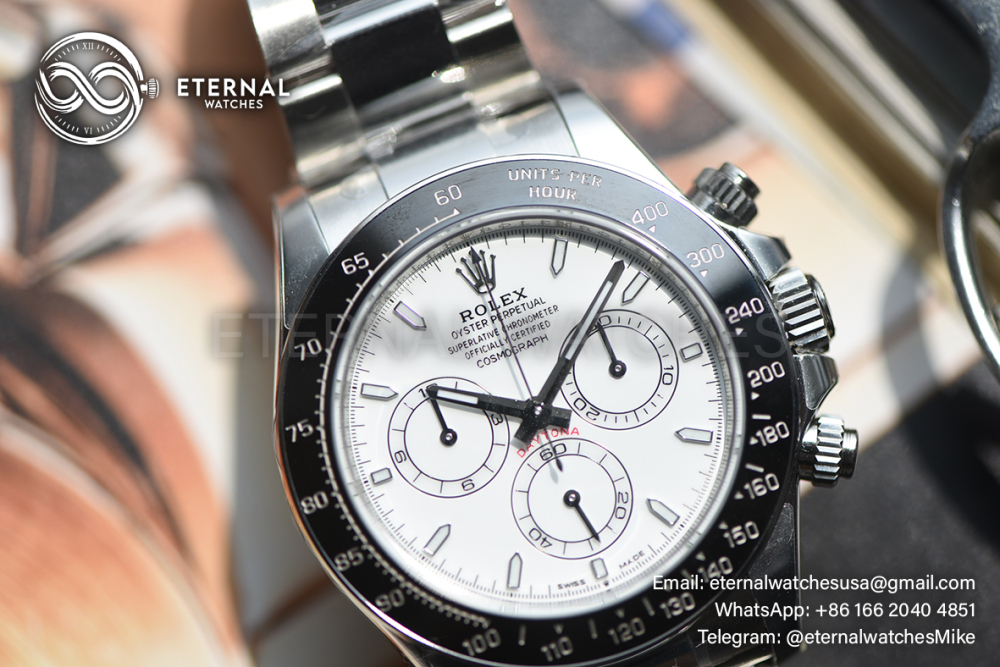 ROLEX - SUPER CLONE 2026 Daytona 126502 Platinum Rolesium Enamel Dial VSF V2 DD4131 (Free Sprung)