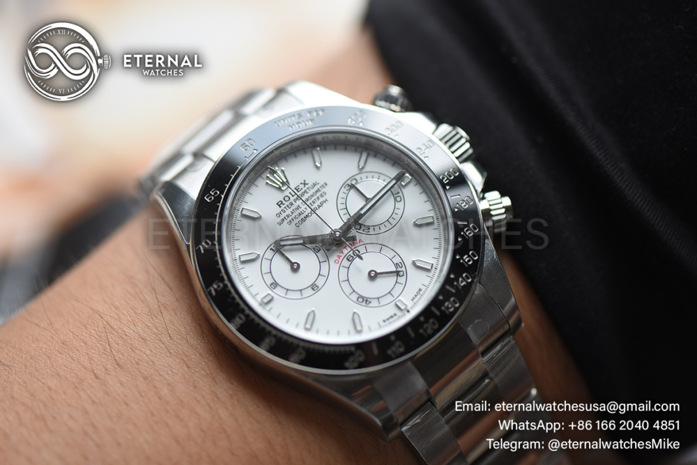 ROLEX - SUPER CLONE 2026 Daytona 126502 Platinum Rolesium Enamel Dial VSF V2 DD4131 (Free Sprung)