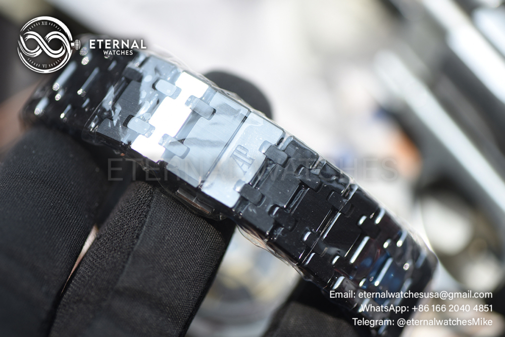 AUDEMARS PIGUET - SUPER CLONE Royal Oak 15416CE 41mm Cer/Cer Skeleton Dial THBF V2 SH3132
