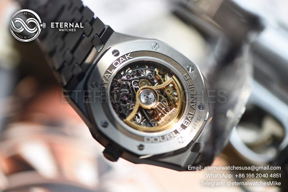 AUDEMARS PIGUET - SUPER CLONE Royal Oak 15416CE 41mm Cer/Cer Skeleton Dial THBF V2 SH3132