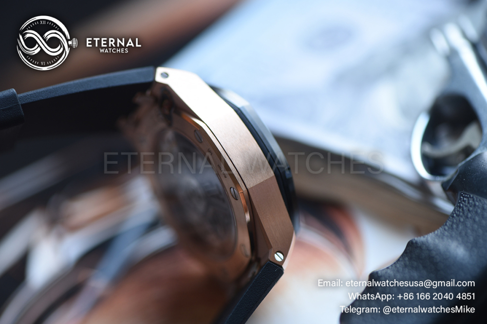 AUDEMARS PIGUET - SUPER CLONE Royal Oak Offshore 26420RO 43mm RG/RU Black/Stk DDF DD4401